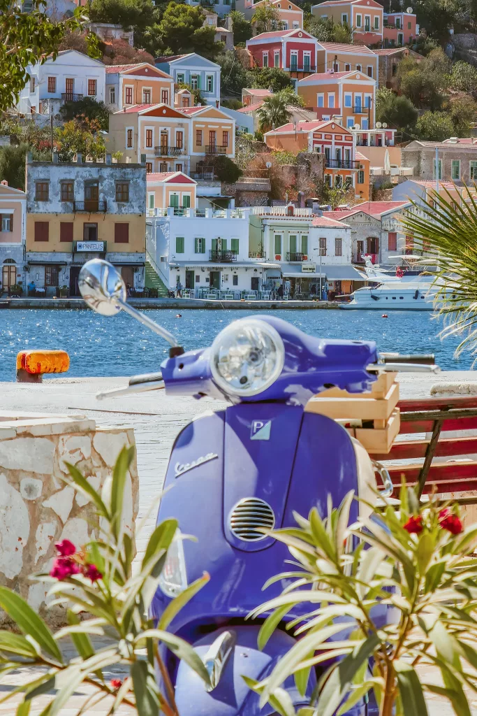 View of the island of Symi