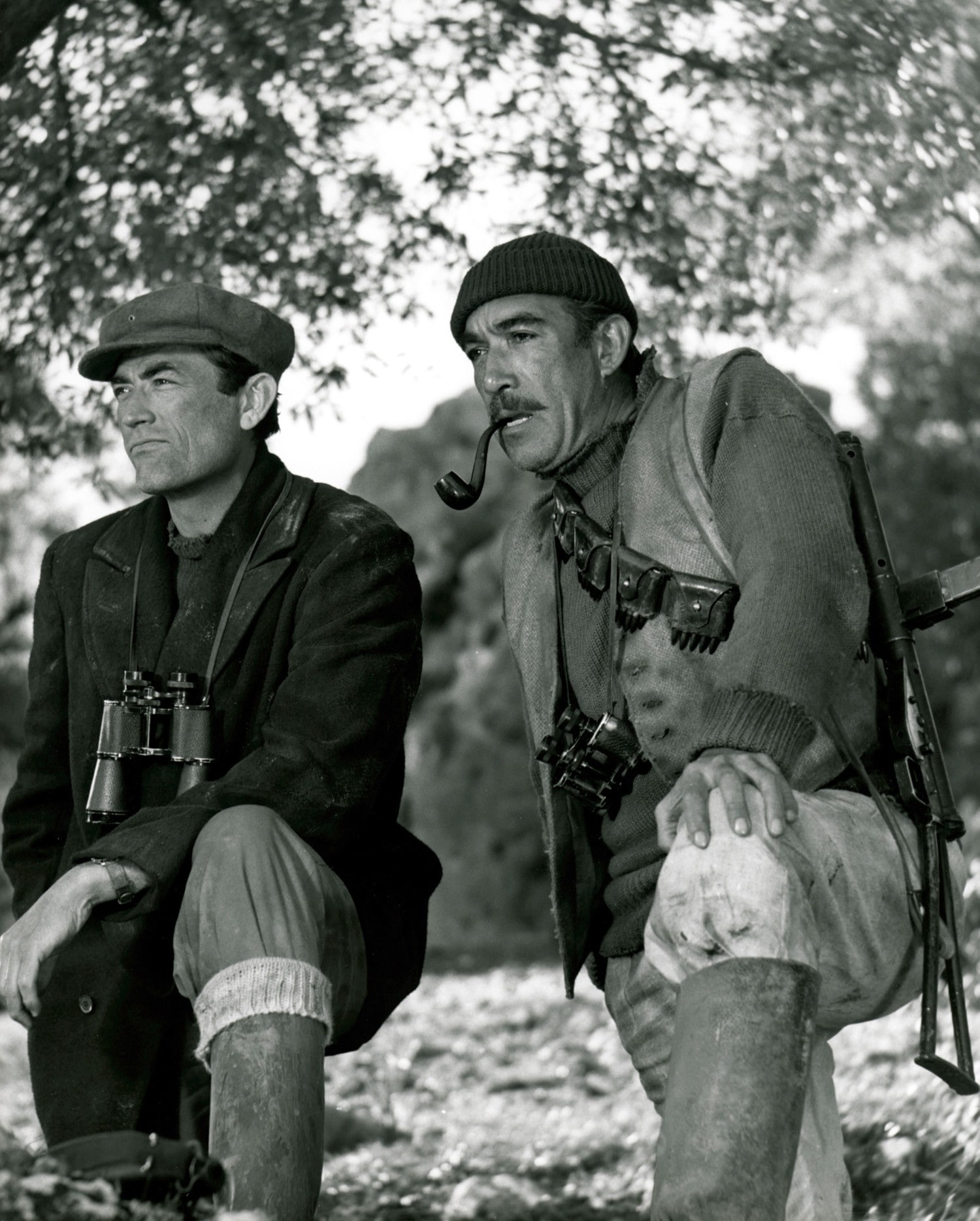 Gregory Peck & Anthony Quinn in Guns of Navarone
